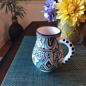 2 for $40 - NEW Hand painted Malika mug from Morocco. New, never used, no box